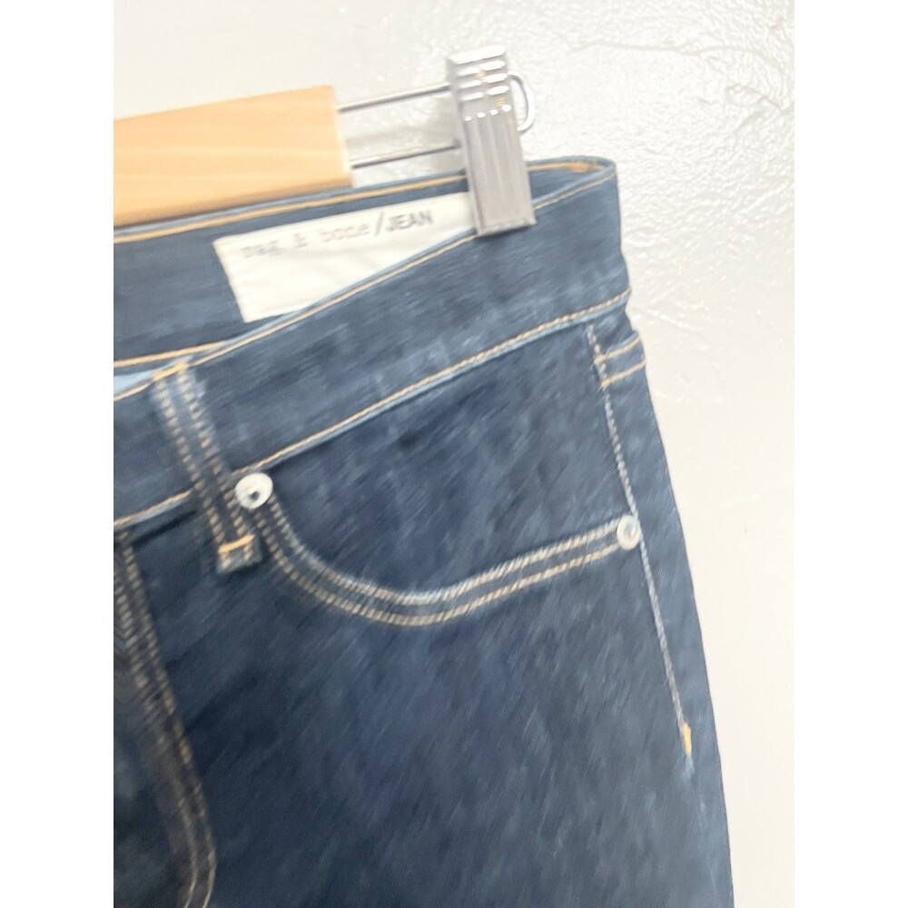 rag & bone 10 Inch Ankle Skinny High Rise Jeans in Astor Blue Womens Size 29 - Picture 6 of 9